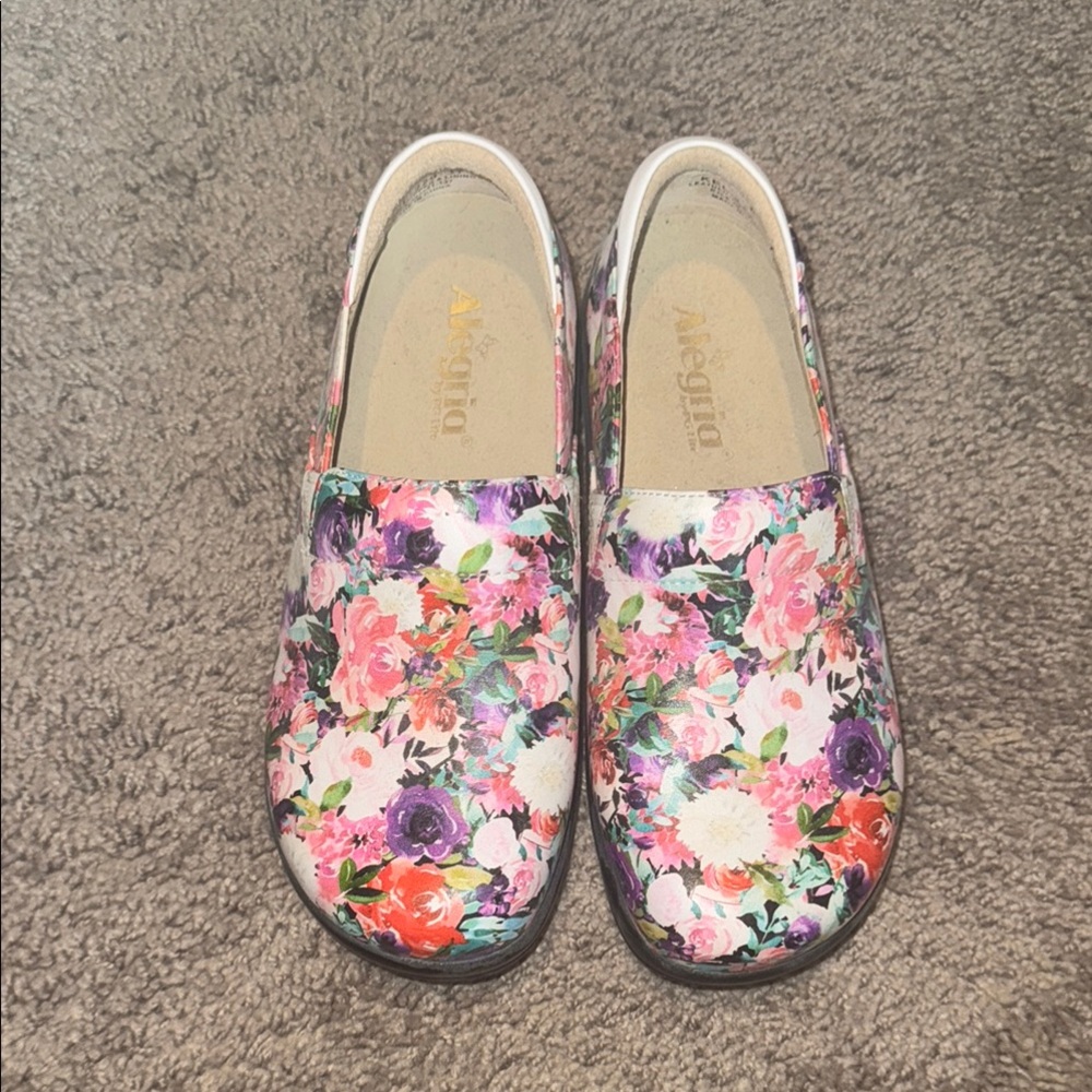 Alegria Multicolor Floral Loafers